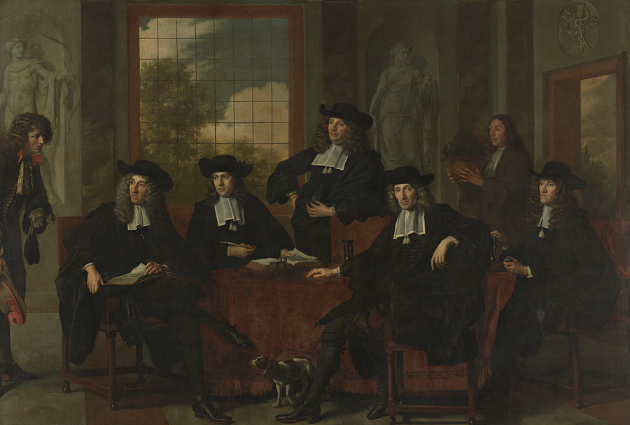 Les inspecteurs du Collegium Medicum d'Amsterdam, 1683. - Adriaen Backer