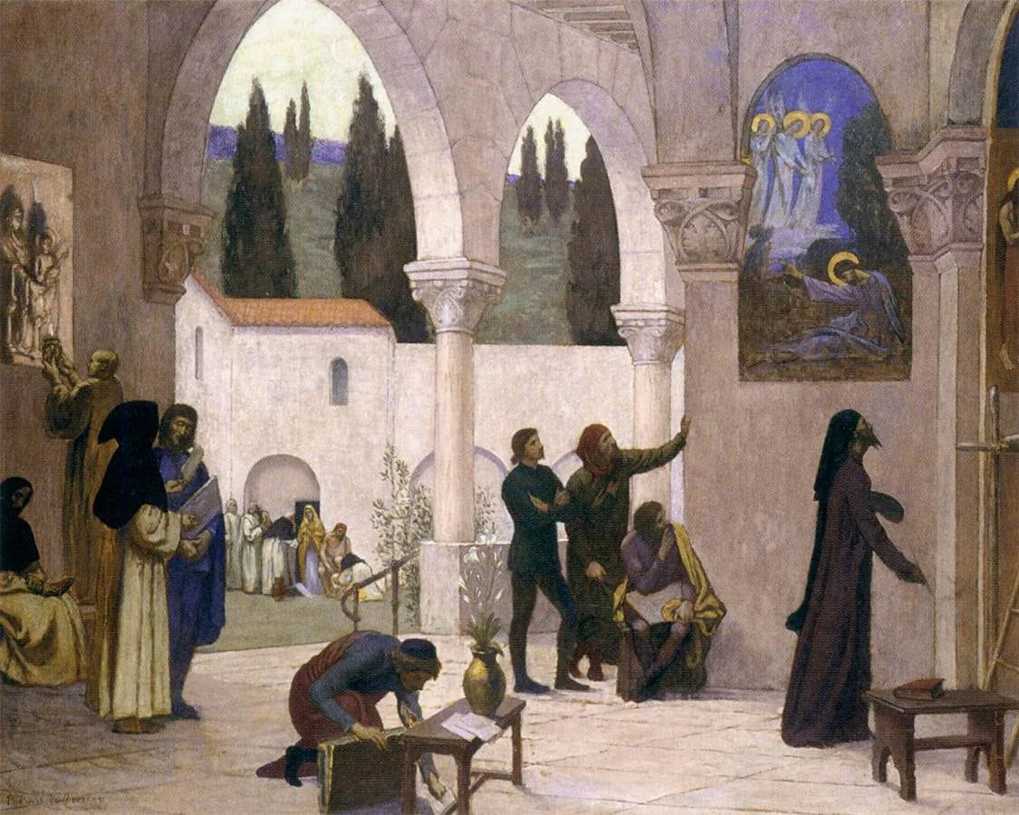 Inspiration Chrétienne - Pierre Puvis de Chavannes image 1 copie peinte à la main à l’huile