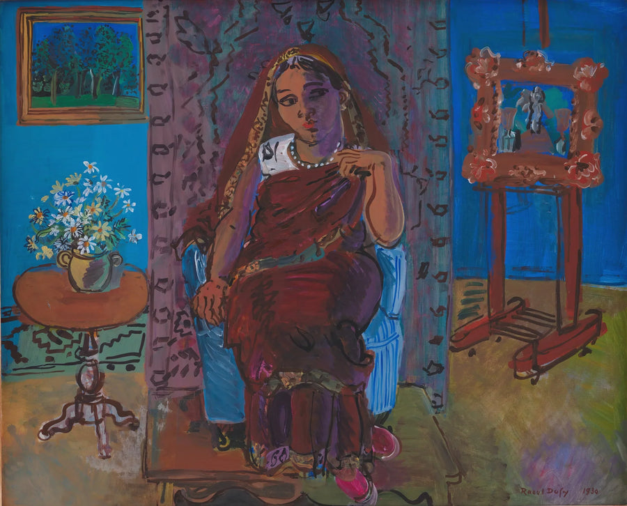 Interiør med indisk kvinde - Raoul Dufy