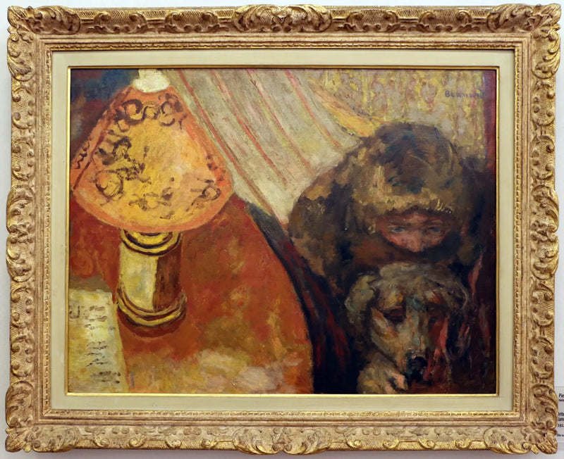 Intérieur (à la lumière de la lampe) - Pierre Bonnard