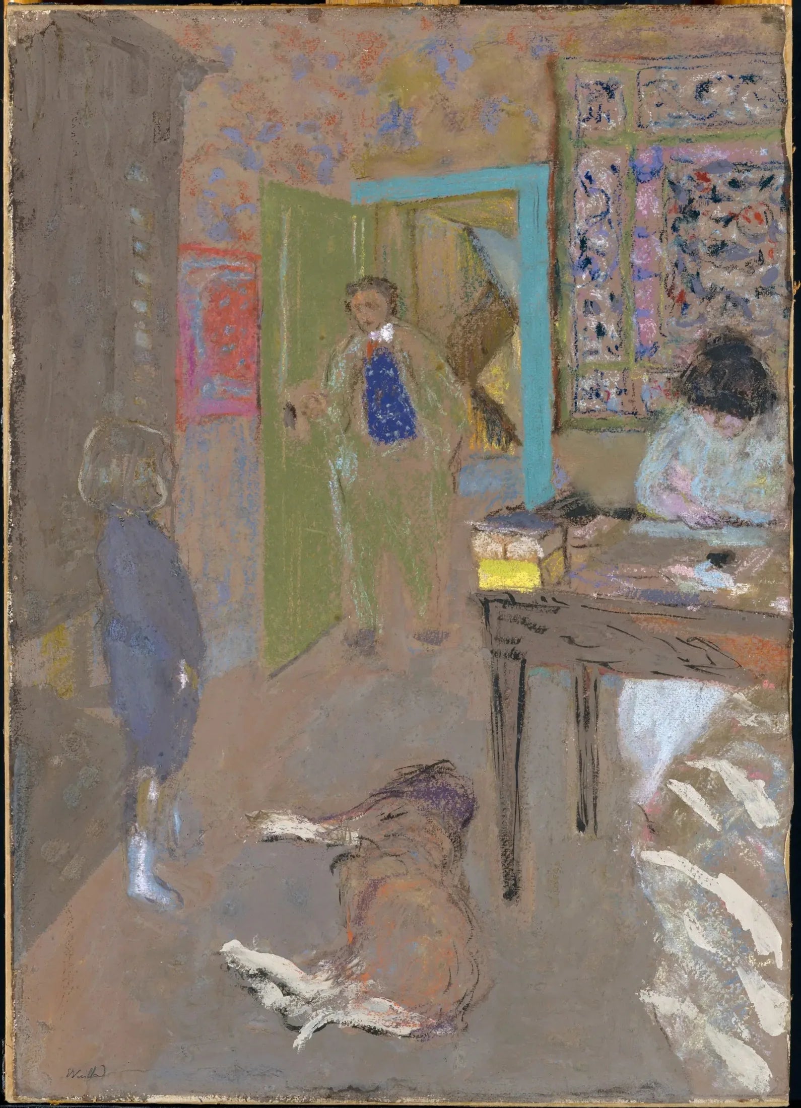 Intérieur à Saint-Jacut - Édouard Vuillard image 1 copie peinte à la main à l’huile