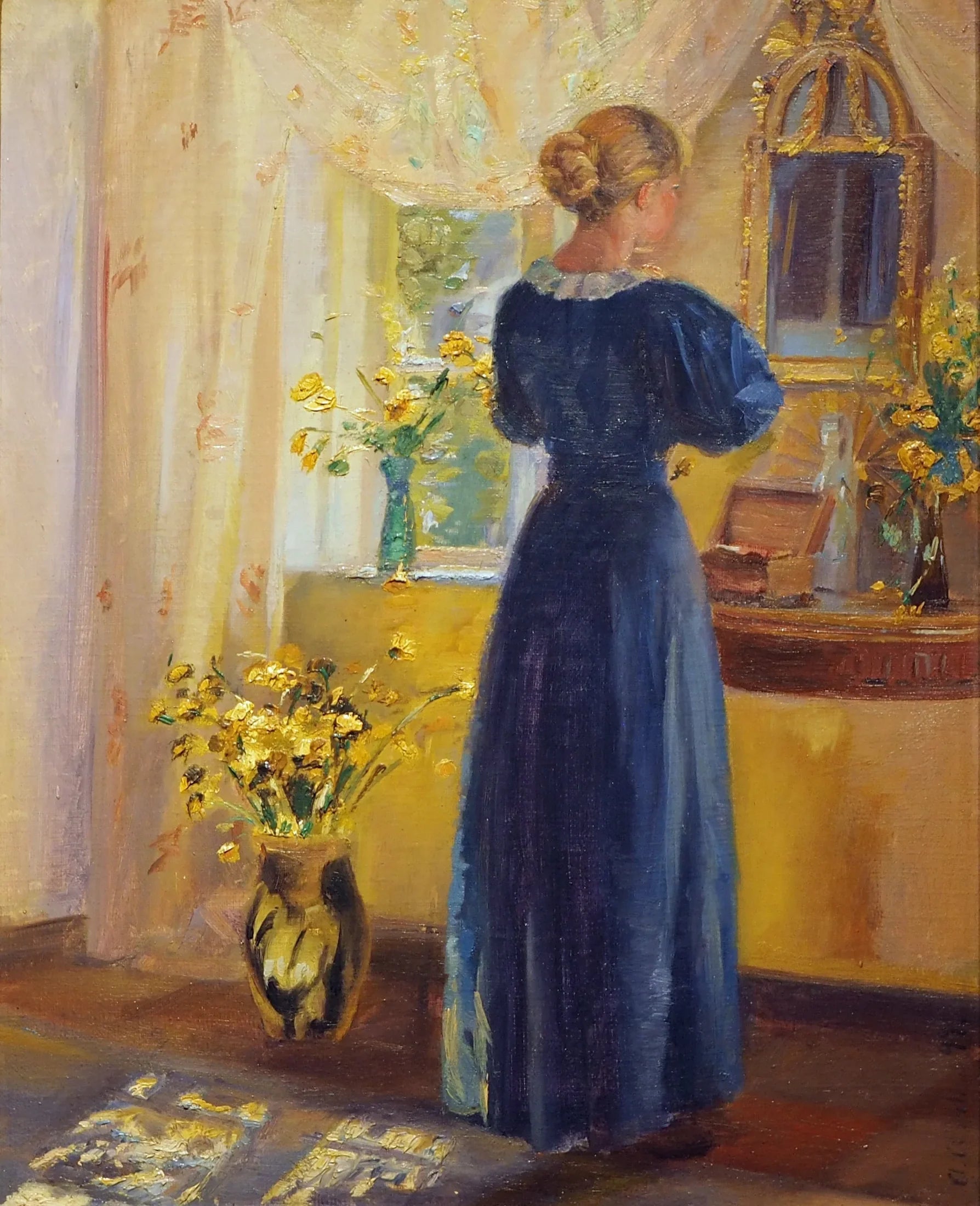 Intérieur - Anna Ancher image 1 reproduction de peinture à l’huile
