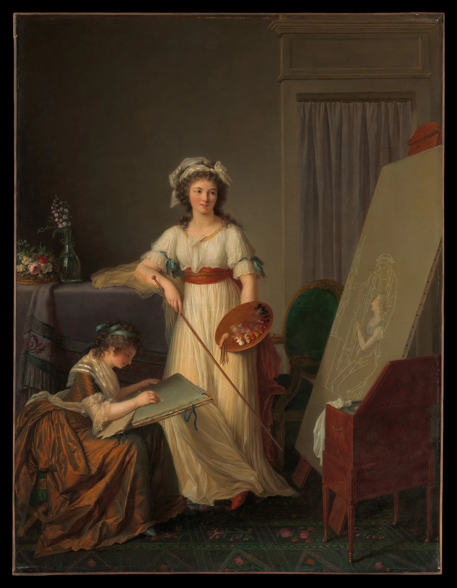 L'Intérieur de l'atelier d'une femme peintre - Marie Victoire Lemoine