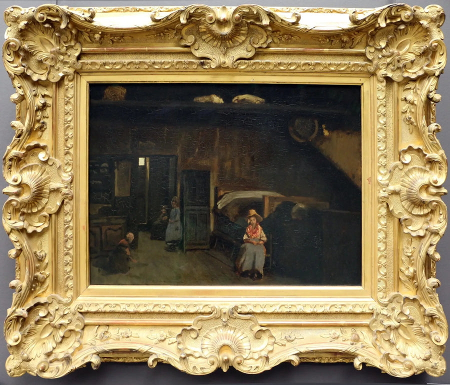Intérieur au mas Bilier, près de Limoges - Jean-Baptiste Camille Corot