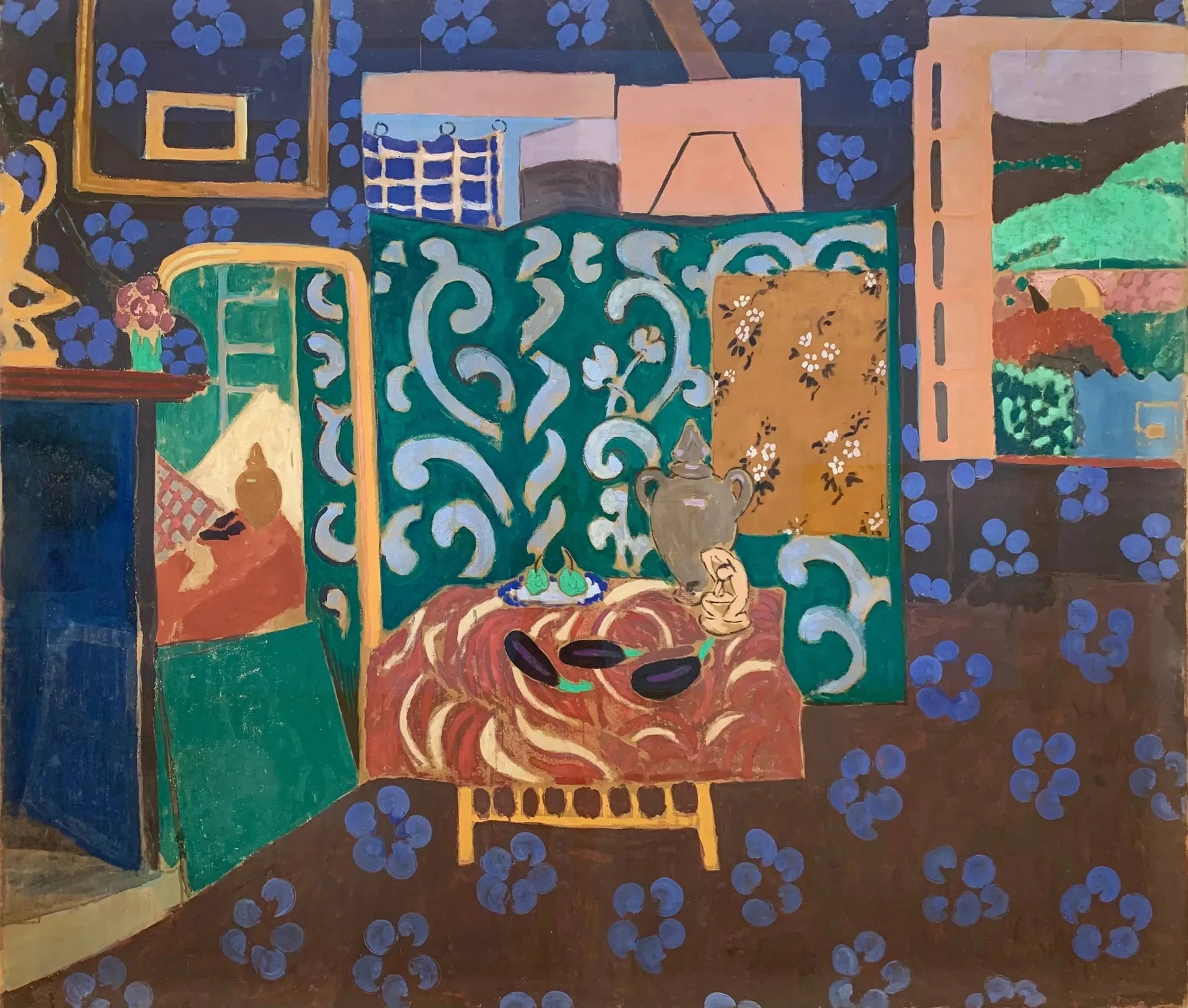 Intérieur aux aubergines - Henri Matisse image 1 copie de tableau peinte à la main