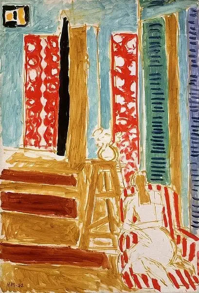 Intérieur aux barres de soleil - Henri Matisse image 1 reproduction de peinture à l’huile