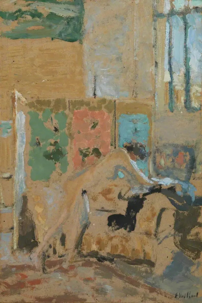 Intérieur avec écran - Édouard Vuillard