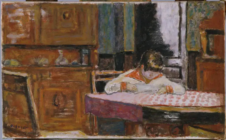 Intérieur avec garçon - Pierre Bonnard image 1 reproduction artisanale de tableau