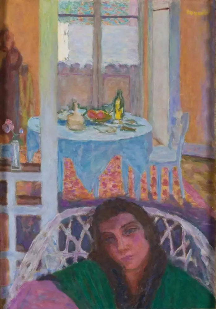 Intérieur avec une femme dans un fauteuil en osier - Pierre Bonnard