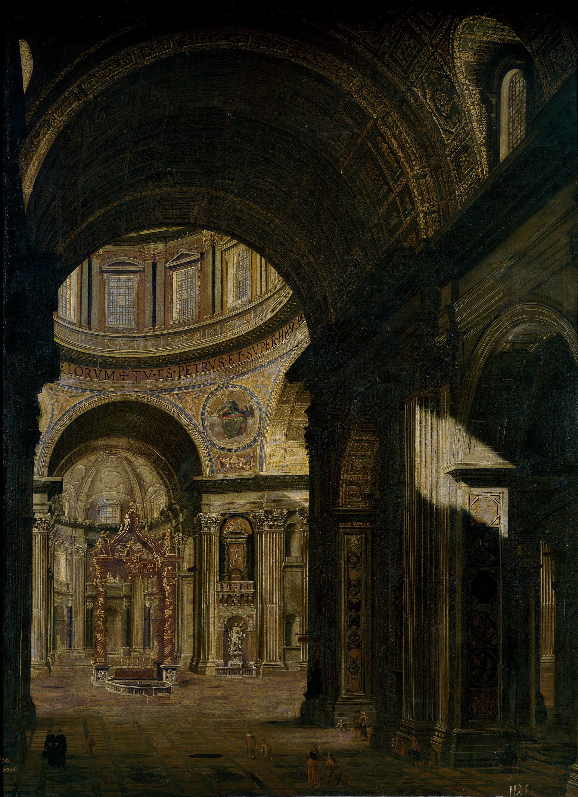 Intérieur de la basilique Saint-Pierre à Rome - Filippo Gagliardi