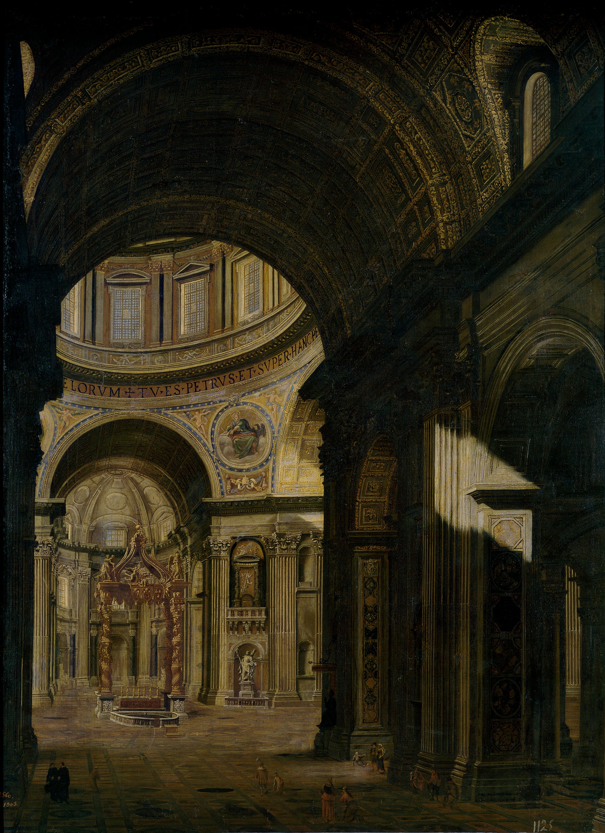 Intérieur de la basilique Saint-Pierre à Rome - Filippo Gagliardi