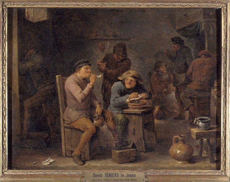 Intérieur de cabaret avec fumeurs - David II Teniers