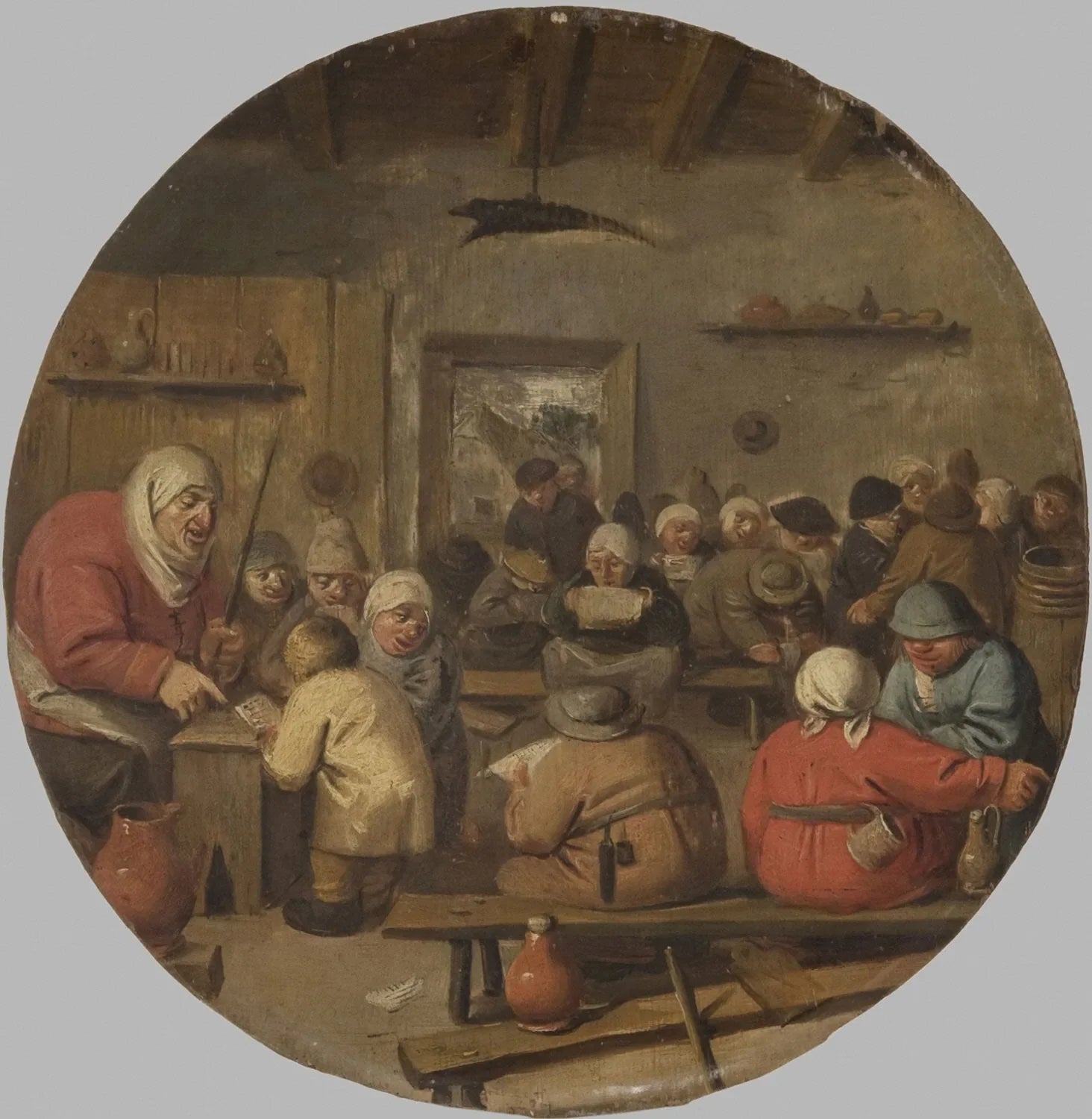 Intérieur d'une école - Adriaen Brouwer image 1 tableau peint à l’huile sur toile