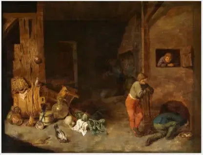 Intérieur d'une ferme - David Teniers le Jeune