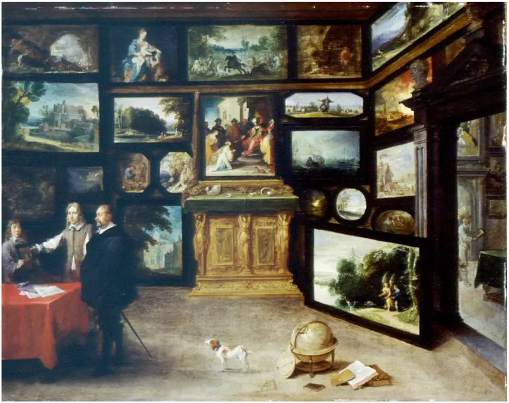 Intérieur d'une galerie de tableaux - David Teniers le Jeune image 1 tableau peint à l’huile sur toile