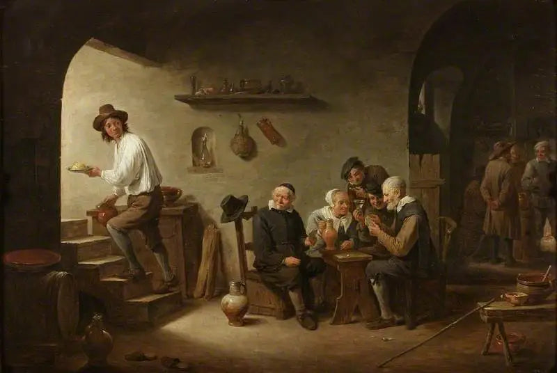 Intérieur d'une taverne - David Teniers le Jeune image 1 reproduction de peinture à l’huile