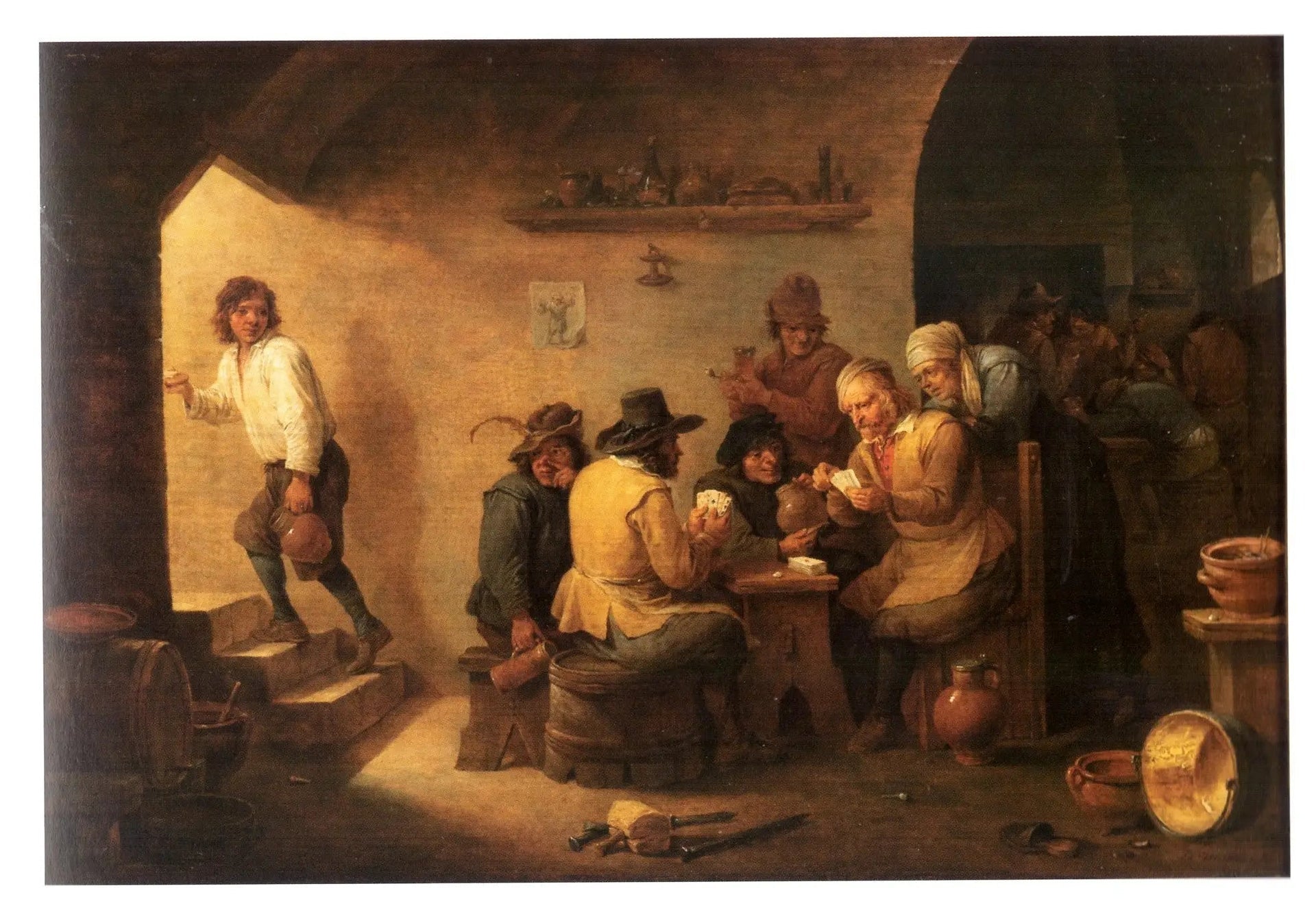 Intérieur de cabaret - David Teniers le Jeune image 1 reproduction de peinture à l’huile