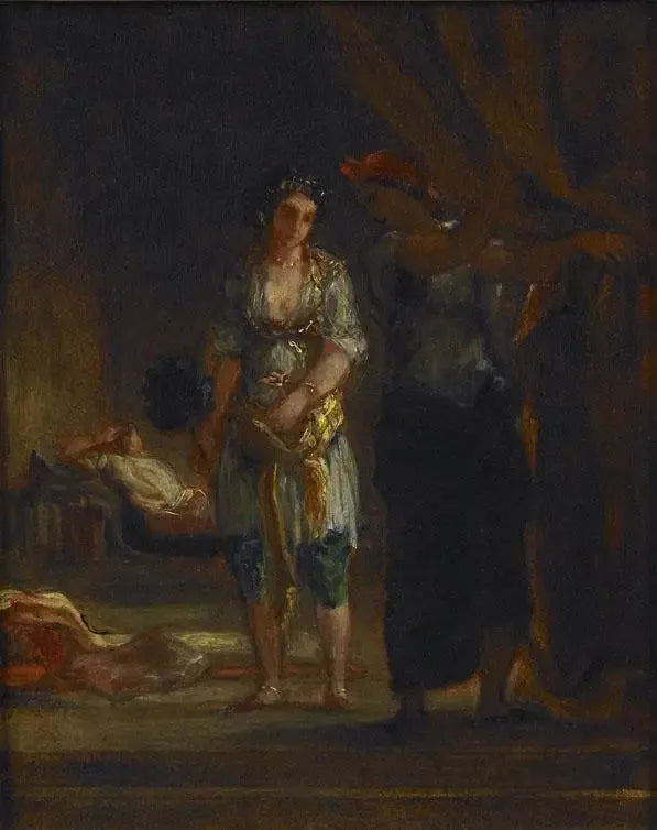 Intérieur de harem à Oran - Eugène Delacroix