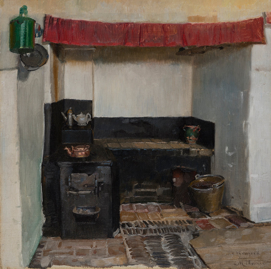 Intérieur de la cuisine. - Michael Peter Ancher