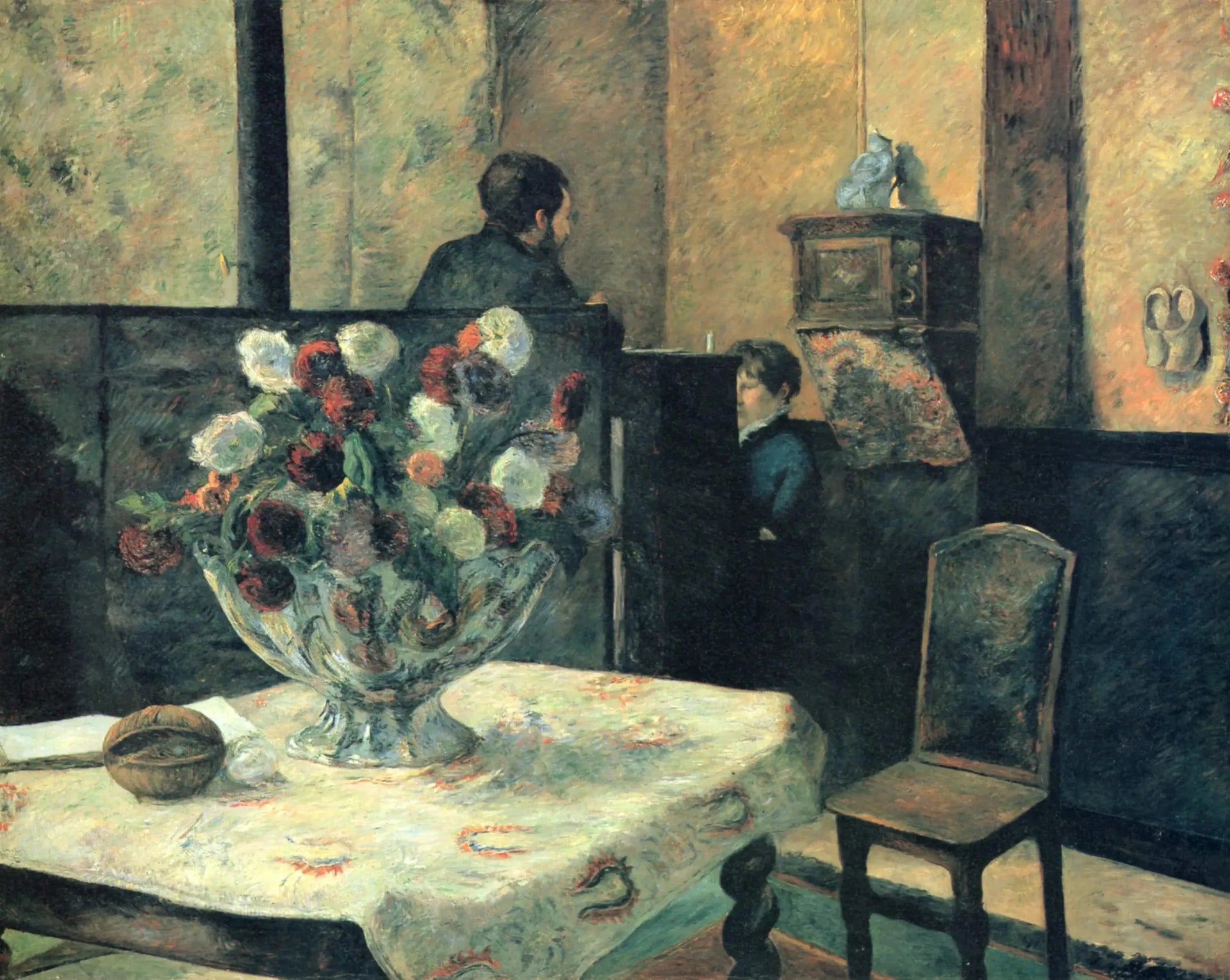 Intérieur du peintre à Paris, rue Carcel - Paul Gauguin image 1 reproduction artisanale de tableau