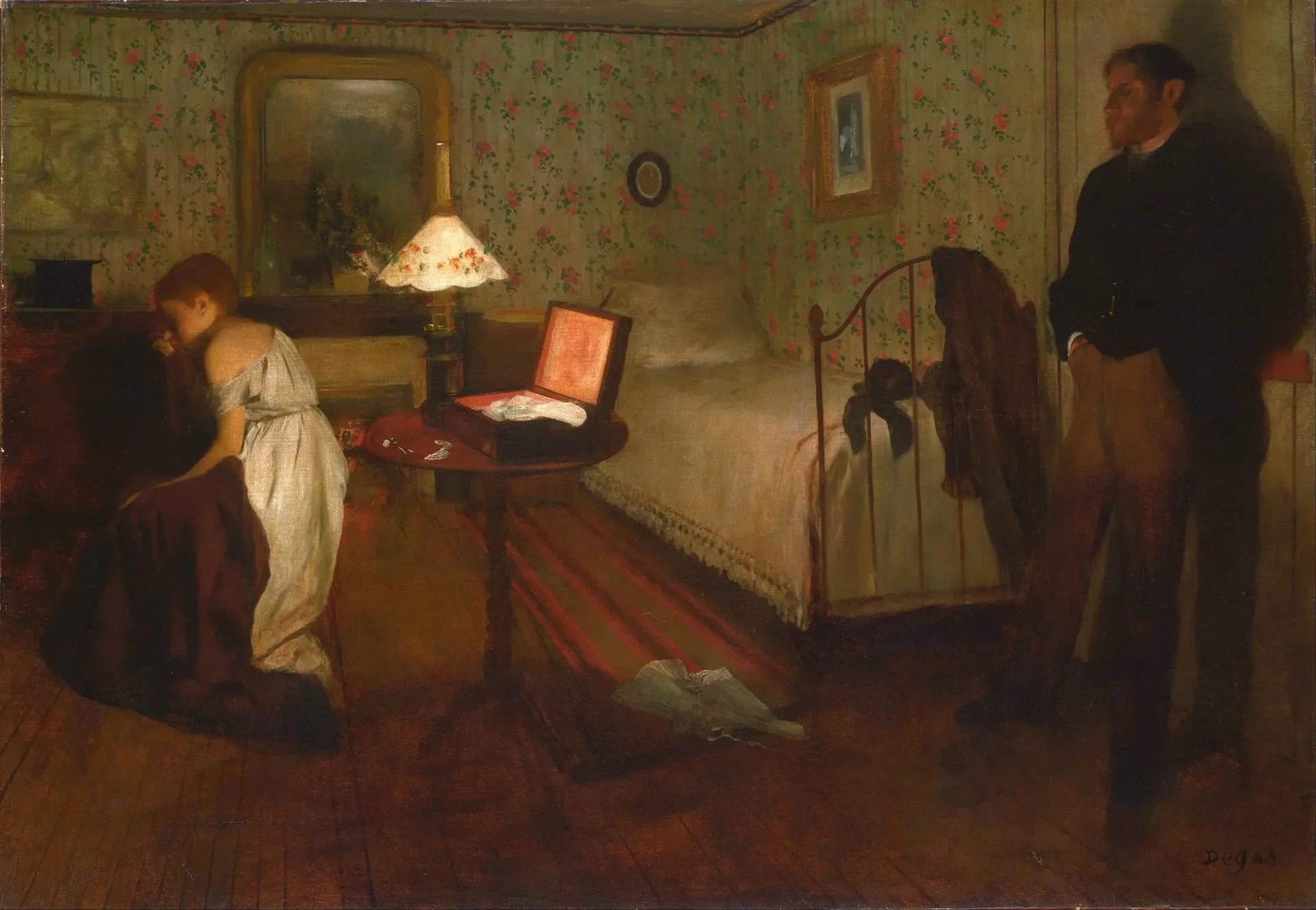 Intérieur - Edgar Degas image 1 reproduction d’œuvre d’art à l’huile