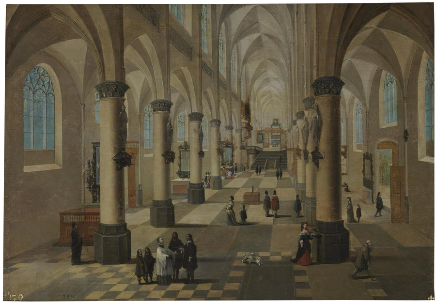 Intérieur d'une église en Flandre - Pieter Neefs l'Ancien|Frans Francken III