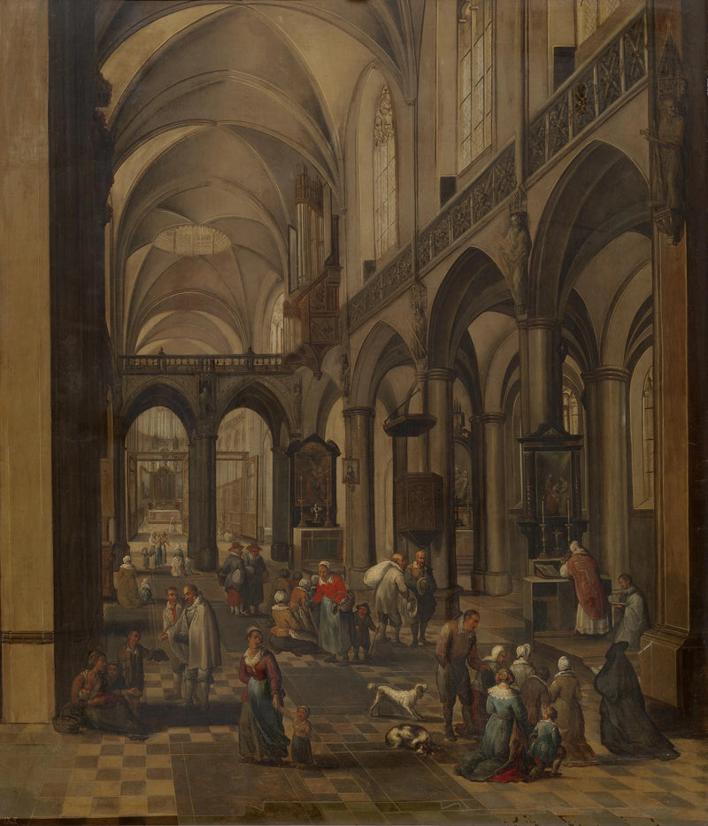 Intérieur d'une église flamande - Pieter Neefs l'Ancien