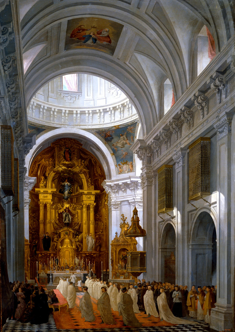 Intérieur de l'église de Las Calatravas à Madrid - Francisco Hernández Tomé
