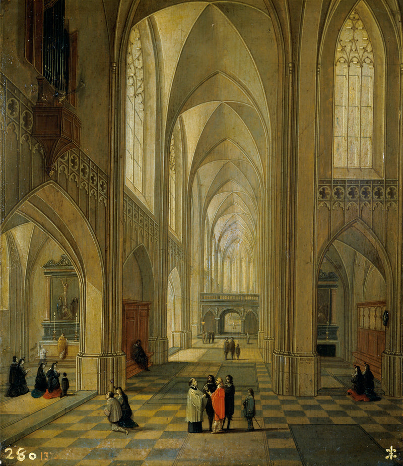 Intérieur d'une église - Lodewijck Neeffs|Frans Francken III