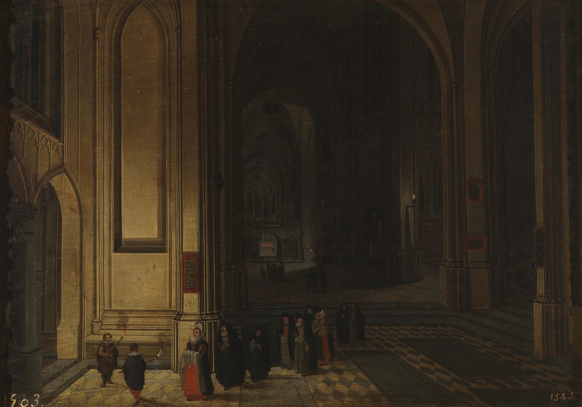 Intérieur d'une église ou l'Offrande - Pieter Neefs l'Ancien