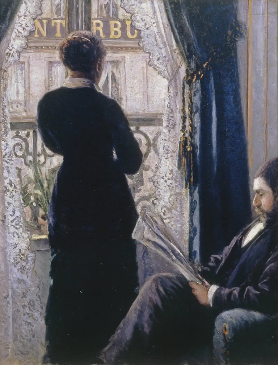 Intérieur, femme à la fenêtre - Gustave Caillebotte