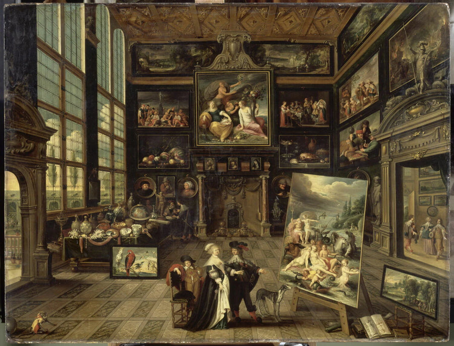 Intérieur d'une galerie de tableaux et d'objets d'art - Cornelis de Baellieur