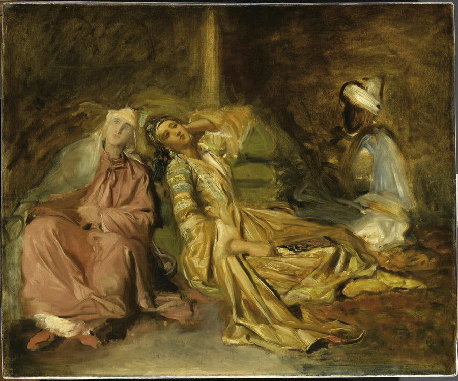 Interieur de harem, esquisse - Théodore Chassériau