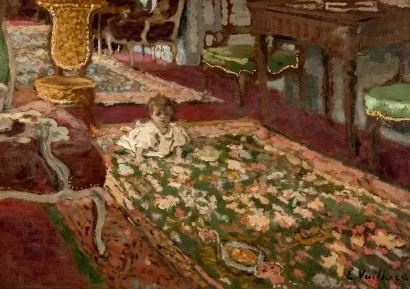Intérieur : Le salon - Édouard Vuillard image 1 tableau peint à l’huile sur toile