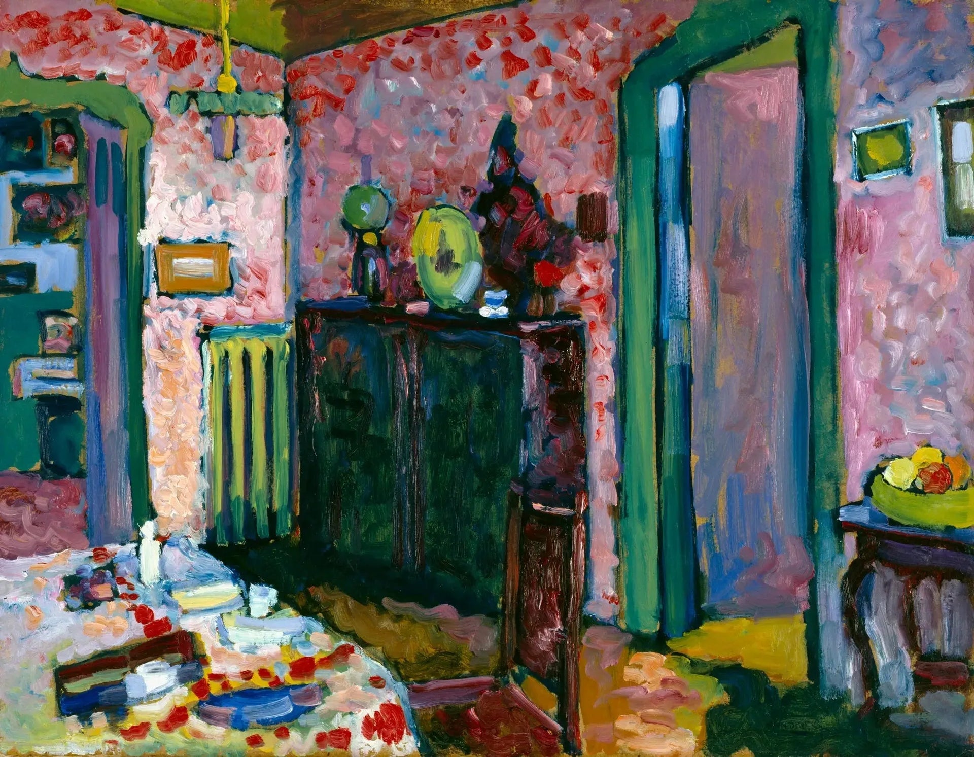 Intérieur (Ma salle à manger) - Vassily Kandinsky image 1 reproduction réalisée par Alpha Reproduction