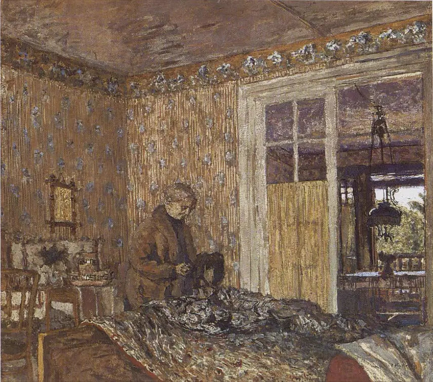 Intérieur par temps gris, Vaucresson - Édouard Vuillard image 1 copie peinte à la main à l’huile