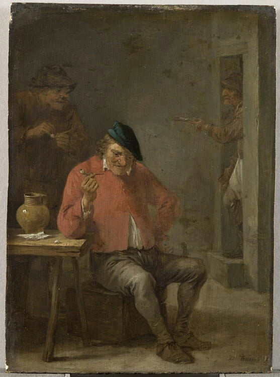 Intérieur de tabagie avec deux fumeurs - David II Teniers