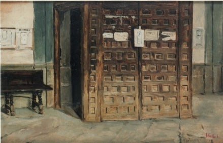 Interior de l'església de Sant Sebastià - Mariano Fortuny Marsal image 1 reproduction de peinture à l’huile