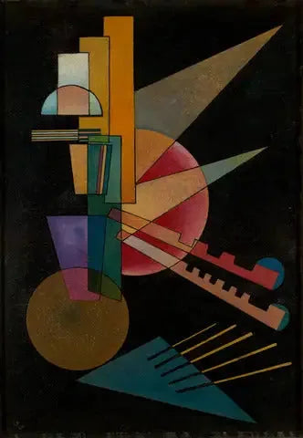 Interprétation abstraite - Vassily Kandinsky image 1 reproduction artisanale de tableau