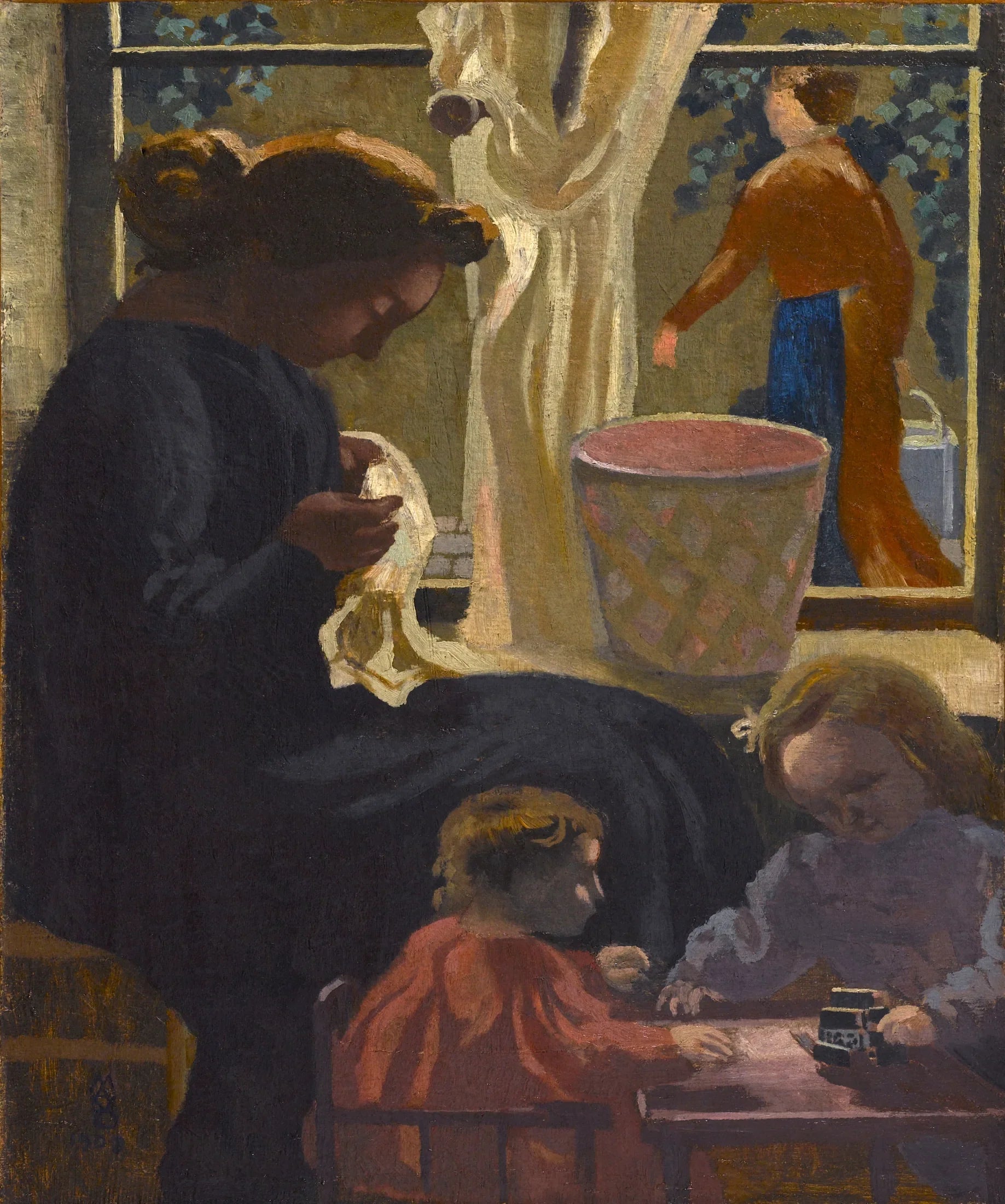 Intimité ou Ravaudeuse à la fenêtre - Maurice Denis image 1 reproduction de peinture à l’huile