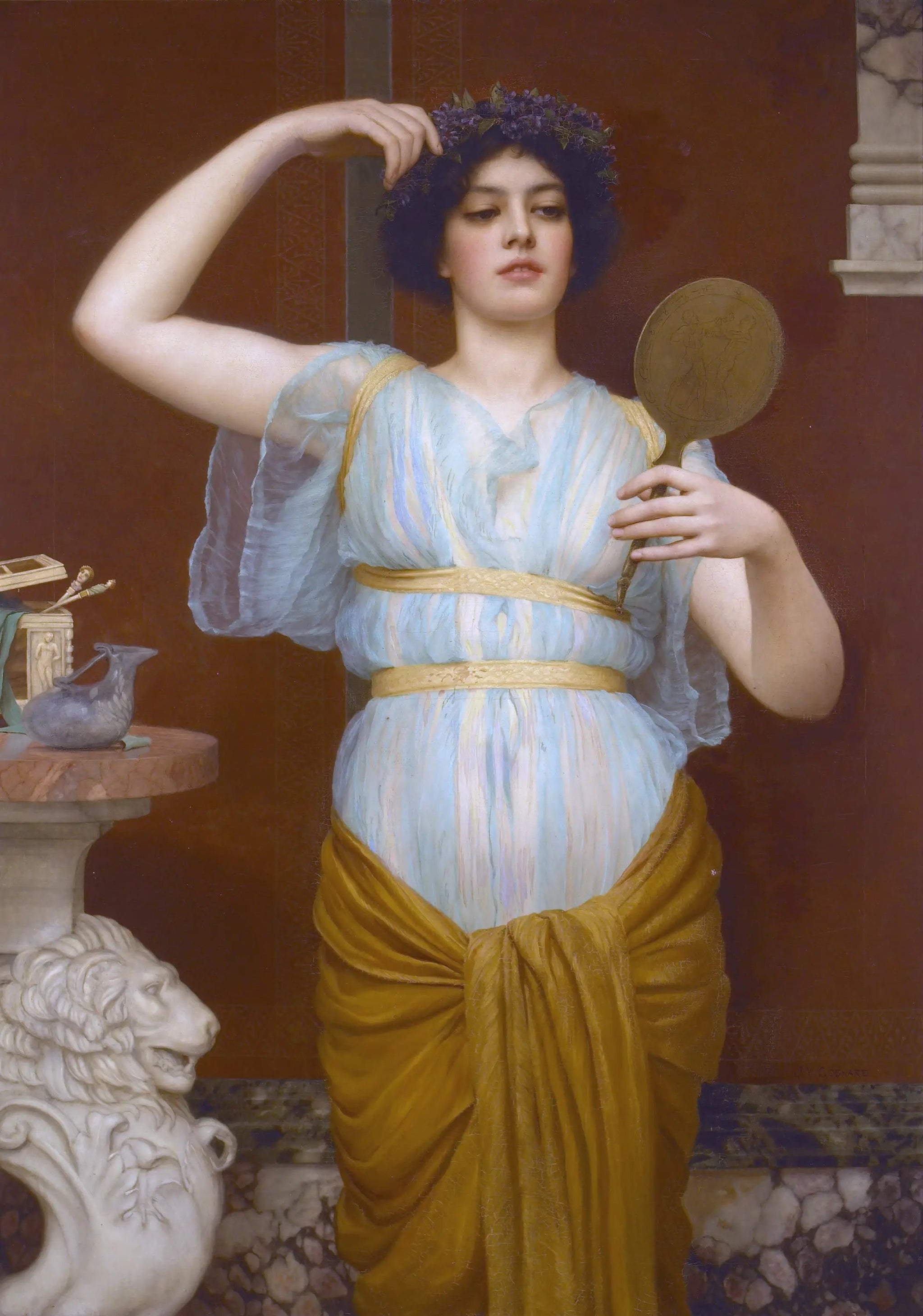 Ione - John William Godward image 1 tableau peint à l’huile sur toile