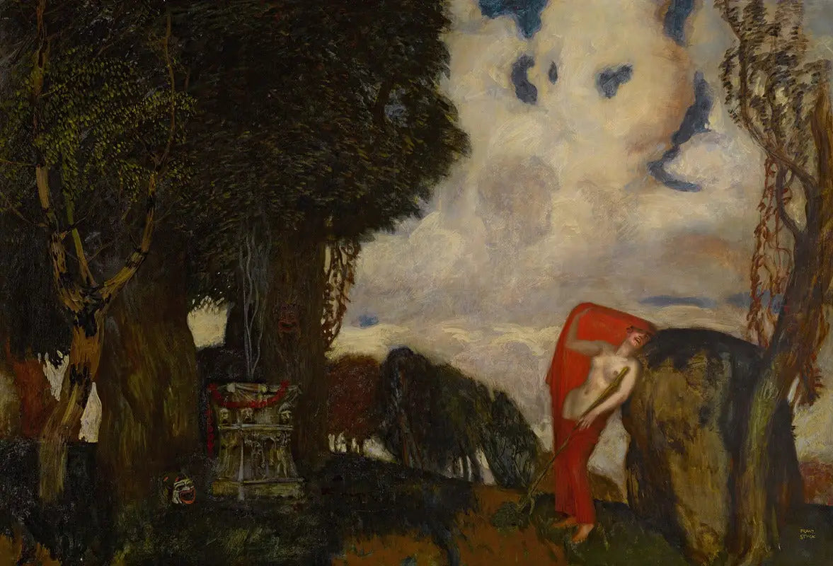 Iphigénie à Aulis - Franz Von Stuck image 1 tableau peint à l’huile sur toile