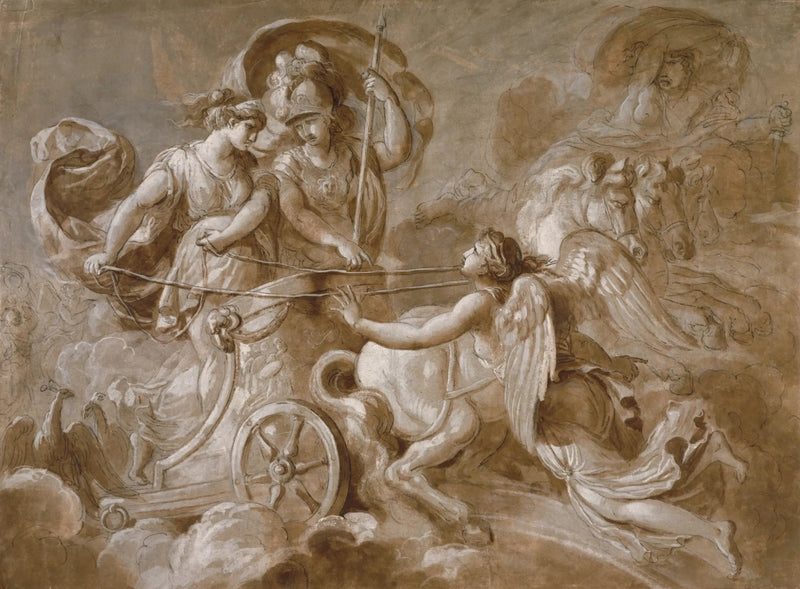 Iris s'approchant d'Athéna et d'Héra - Louis Jean François Lagrenée
