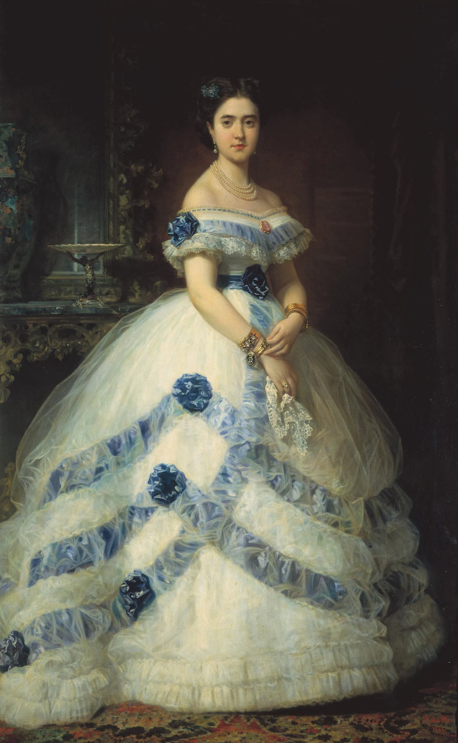 Isabel Álvarez Montes, II marquise de Valderas et II duchesse de Castro Enríquez - Federico de Madrazo