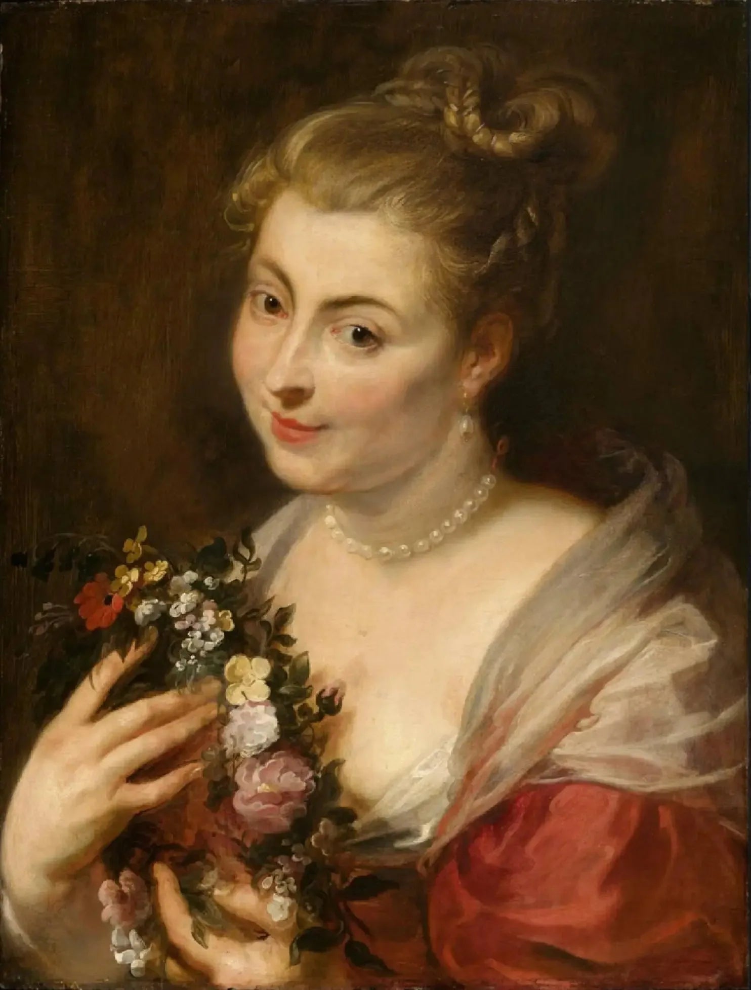 Isabella Brant dans le rôle de Glycera - Peter Paul Rubens image 1 copie peinte à la main à l’huile