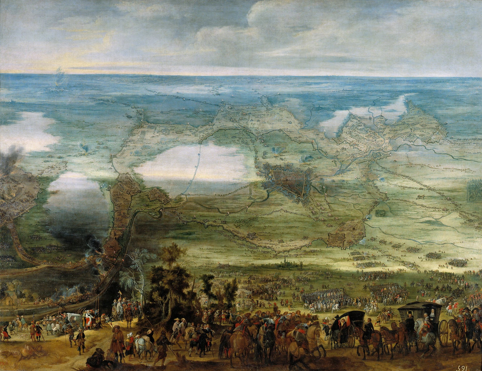 Isabella Clara Eugenia et le siège de Breda, 1624-1625 - Peeter Snayers