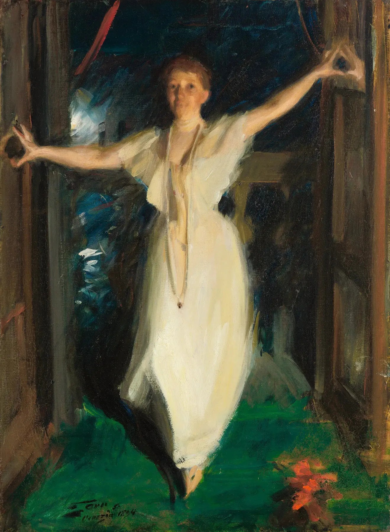 Isabella Stewart Gardner à Venise - Anders Zorn image 1 copie peinte à la main à l’huile