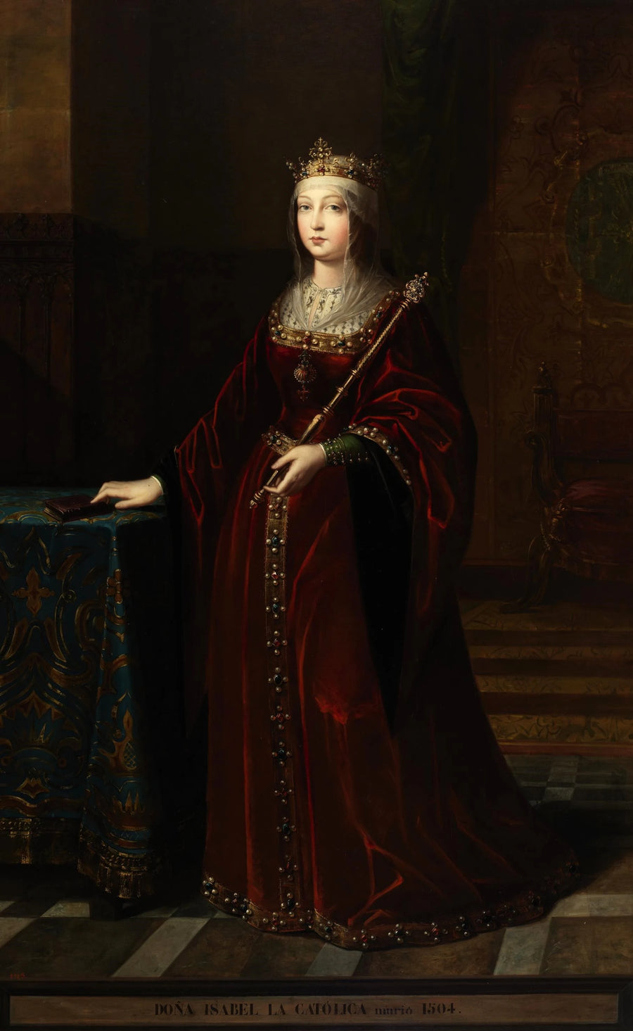 Isabelle la Catholique, par Luis de Madrazo - Luis de Madrazo