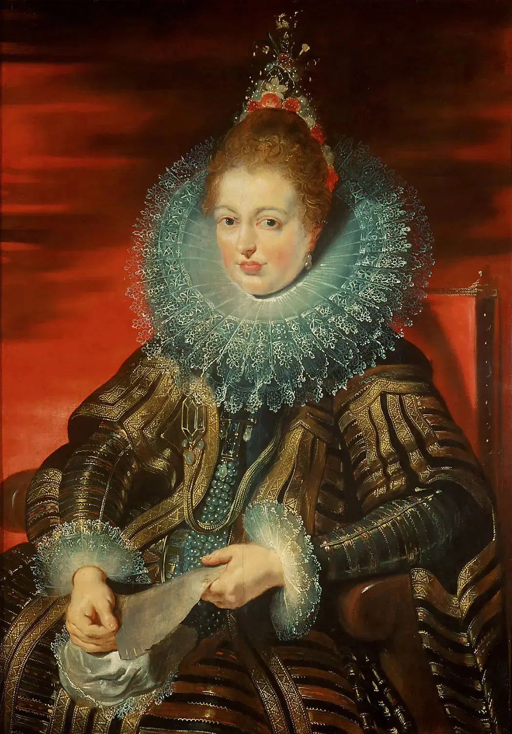 Isabelle Claire Eugénie, épouse d'Albrecht VII - Peter Paul Rubens image 1 copie de tableau peinte à la main