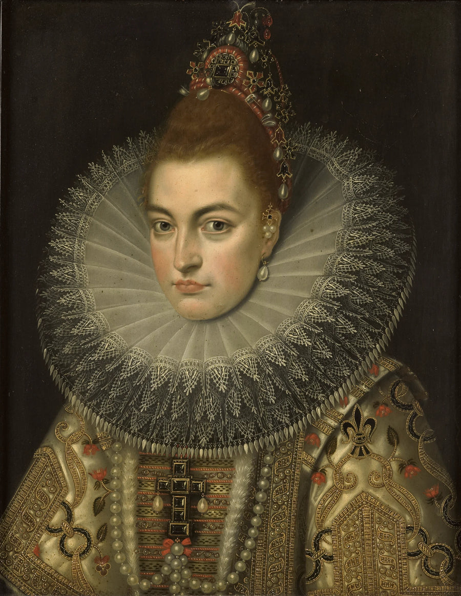 Isabelle Clara Eugénie de Habsbourg (1566-1633). Épouse de l'archiduc Albert d'Autriche - Frans Pourbus le Jeune